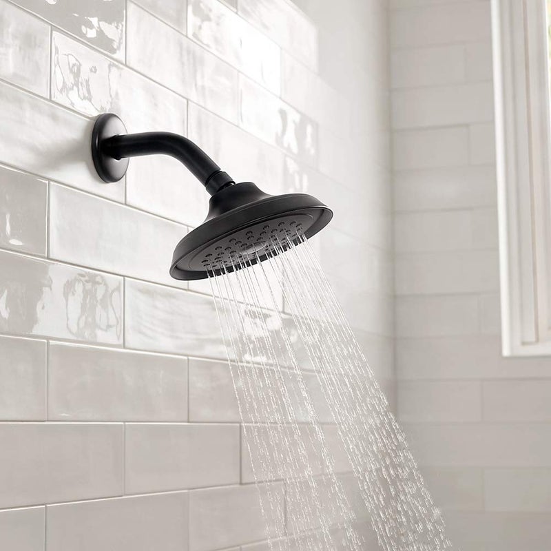 hansgrohe 4780670 Joleena 1.75 GPM 1-Jet Showerhead, 5.75-Inches Wide, Matte Black - Image 3